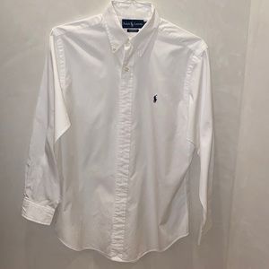 Ralph Lauren Classic Fit White Button Down Dress Shirt - Men’s 15.5 32/33